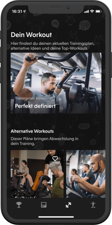 Gewichtsverlust Trainingsplan im Fitnessstudio